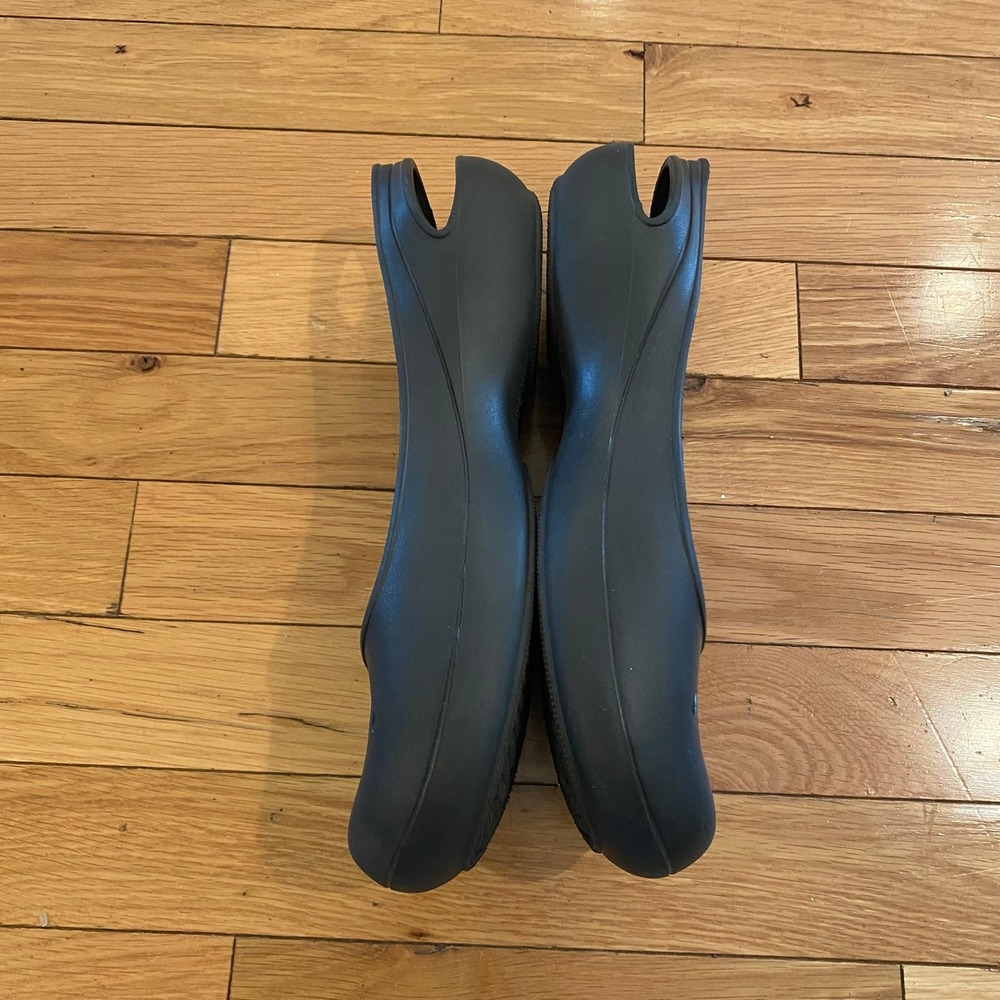 Crocs Olivia Black Slingback Ballet Flats Womens Size 10 Comfort Slip On Shoes - Picture 2 of 4